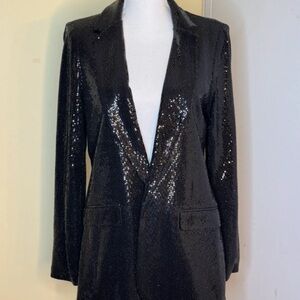Tahari Sparkling Black Blazer